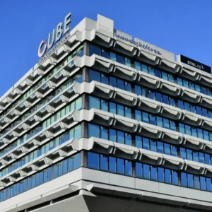 Budova cube butalistni trasa mapamatky