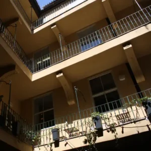 Courtyards route architecture prague converted