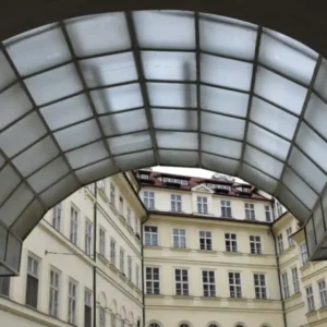 Passage route architecture prague converted